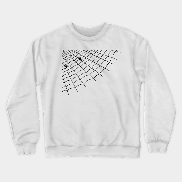 Spiders and web design Crewneck Sweatshirt by Funky Chik’n